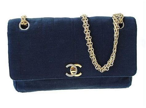 navy blue vintage chanel bag|vintage chanel bag value.